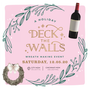deck the walls wreath + wine