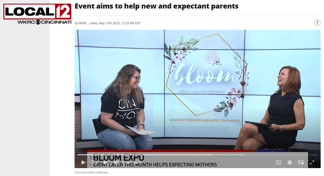 cincinnati mom collective talking about bloom 2023 event with sheila gray on local12